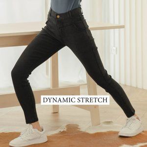 AB Denim Color Black Ultra Stretch High Waist Skinny Pants Size A US(4-12) NWOT